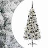 vidaXL Umetna božična jelka z bučko 120 cm 150 LED Toplo bela