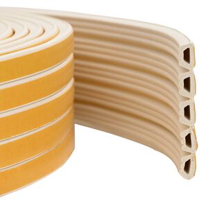 vidaXL Samolepilni tesnilni trak za okna Bela 10 x 6 mm 12 m EPDM pena