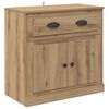 vidaXL Visok predalnik Umetni hrast 70 x 35,5 x 67,5 cm Inženirski les