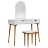 vidaXL Komplet toalet FAUSKE 3 kos Bela 100 x 50 x 143 cm