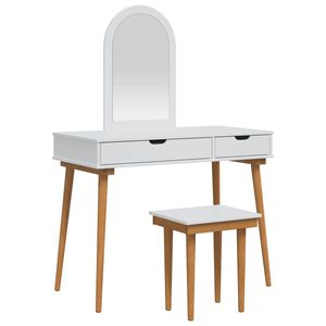 vidaXL Komplet toalet FAUSKE 3 kos Bela 100 x 50 x 143 cm