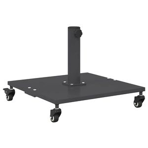 vidaXL Podstavek za senčnik 26.8 kg Temno siva Kvadrat Nastavljivo