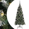 vidaXL Umestno božično drevo Zelena 120 cm PVC, plastika in jeklo