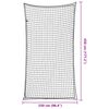 vidaXL Mreža za prikolico z elastično vrvjo črna 4,5x2,5 m PP