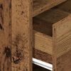 vidaXL Nočne omarice s predalom 2 kosa starinski les 25x31x66 cm