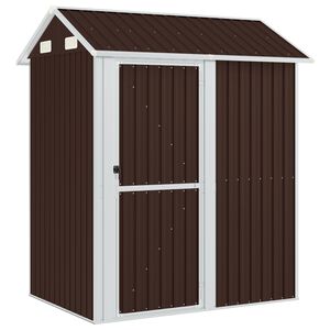 vidaXL Vrtna lopa rjava 192x152,5x237 cm pocinkano jeklo