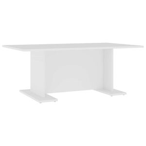 vidaXL Klubska mizica bela 103,5x60x40 cm iverna plo&scaron;ča