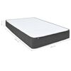 vidaXL Boxspring postelja temno sivo blago 160x200 cm