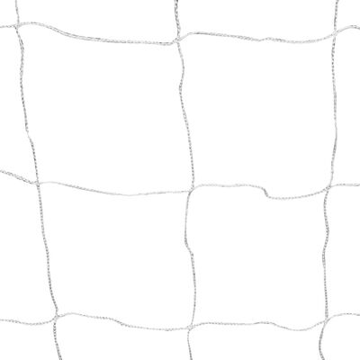 Nogometni gol z mrežo jeklen 240x90x150 cm visokokakovosten