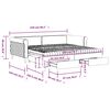 vidaXL Izvlečna dnevna postelja s predali tm. zelena 100x200 cm žamet