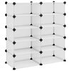 vidaXL Stojalo za čevlje prozorno 84x32x88,5 cm PP