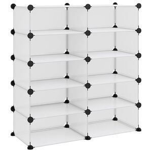 vidaXL Stojalo za čevlje prozorno 84x32x88,5 cm PP