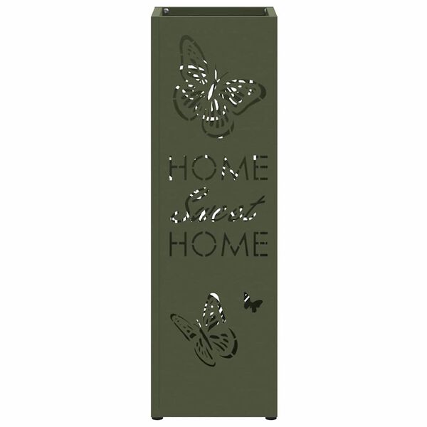 vidaXL Stojalo za dežnik Olivna 15.5 x 15.5 x 49 cm Kovina