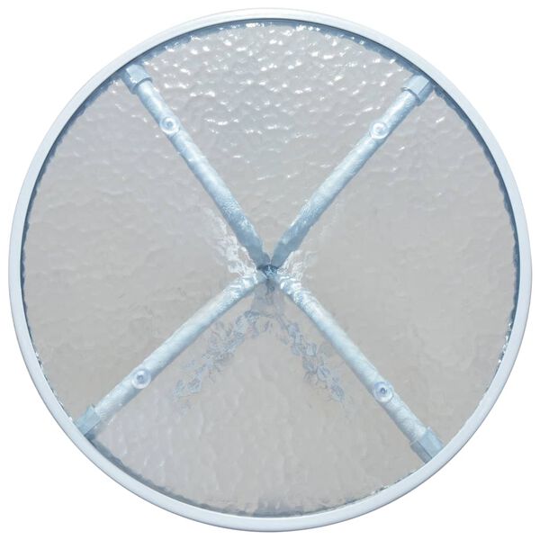 vidaXL Bistro miza siva 50x71 cm jeklo