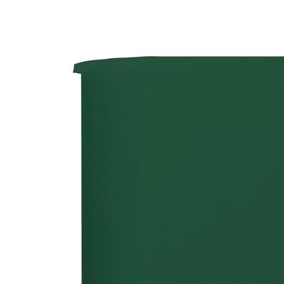 vidaXL 5-panelni vetrobran tkanina 600x160 cm zelen