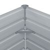 vidaXL Dvignjeno Vrtno Korito 129x129x45 cm Pocinkano Jeklo Sive Barve