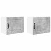 vidaXL Omarica na steni PORTO 2 pcs Betonsko siva 50 x 31 x 40 cm