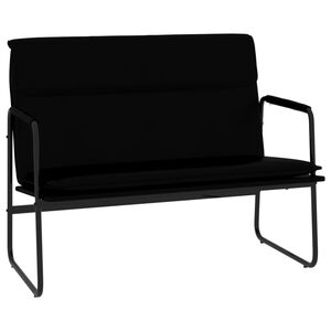 vidaXL Klop črna 100x64x80 cm umetno usnje