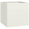 vidaXL Sadilnik Bela 80x80x80 cm Jeklo