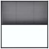 vidaXL Plise komarnik za okna aluminij antraciten 120x120 cm