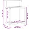 vidaXL Miza za sajenje s policami 82,5x50x109,5 cm trden les douglas
