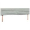 vidaXL Box Spring postelja z vzmetnico svetlo siva 180x220 cm žametna