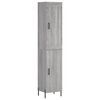 vidaXL Visoka omara siva sonoma 34,5x34x180 cm inženirski les