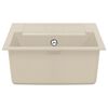 vidaXL Umivalnica Bež 620 x 500 mm 80% Kvarc in 20% Smola