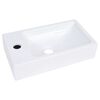 vidaXL Umivalnik 400x220x90 mm SMC bel