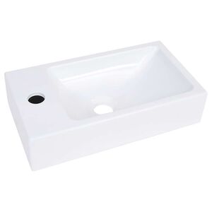 vidaXL Umivalnik 400x220x90 mm SMC bel