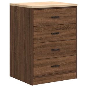 vidaXL Garažna omara za shranjevanje 60x51x85 cm trdna borovina