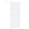 vidaXL Drsna vrata 93 x 202 cm Inženirski les Bela