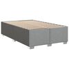 vidaXL Boxspring postelja z vzmetnico svetlo siva 120x190 cm blago