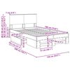 vidaXL Konstrukcija postelje Sonoma hrast 137 x 203 cm Konstruiran les