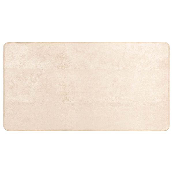 vidaXL Preproga Print krema 150 x 80 cm Poliester in PVC