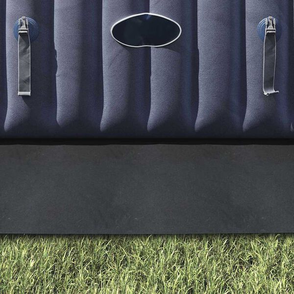 vidaXL Podloga za bazen Črna 274 x 274 cm Poliester geotekstil
