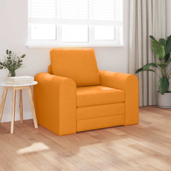 vidaXL Sofa postelja Temno rumena 98 x 71 x 83 cm blago
