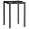 vidaXL Vrtna miza antracitna 50x50x72 cm jeklo