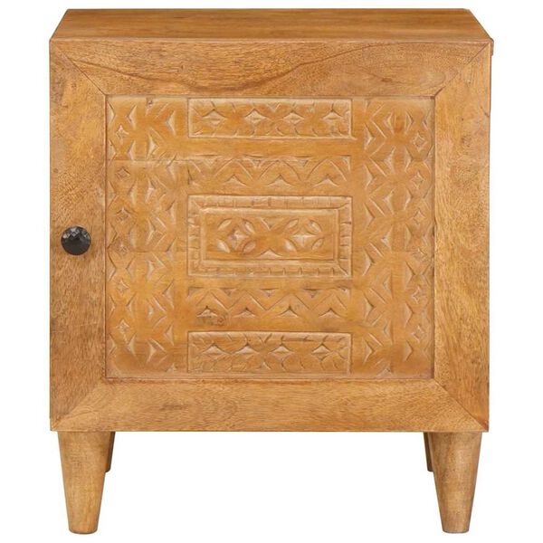 vidaXL Nočna omarica Svetlo rjava 40 x 33 x 46 cm Trden akacijev les