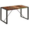 vidaXL Jedilna miza 140x70x75 cm trden predelan les