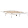 vidaXL Posteljni okvir s predali bel 120x190 cm trdna borovina