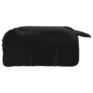 vidaXL Konjski pla&scaron;č Polno črna 75 cm Poliester