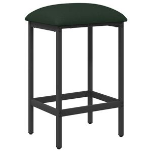 vidaXL Barski stol Temno zelena 40 x 32 x 64 cm Inženirski les