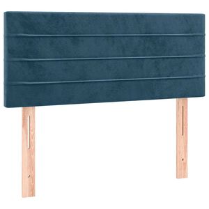vidaXL Posteljno vzglavje temno modro 90x5x78/88 cm žamet