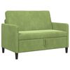 vidaXL Sofa s shrambo Svetlo zelena 122 x 78 x 87 cm Poliester