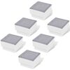 vidaXL LED talne svetilke 6 kosov 100x100x68 mm
