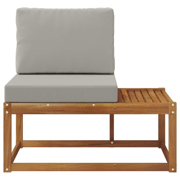 vidaXL Zunanji končni kavč Naravna 91 x 63 x 73 cm Masiven les akacije