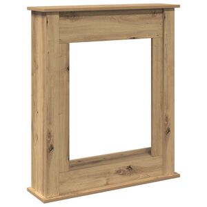 vidaXL Okvir za kamin artisan hrast 75x20x87,5 cm inženirski les