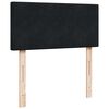 vidaXL Box spring postelja z vzmetnico črna 80x200 cm žamet