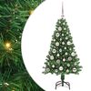 vidaXL Božično drevo z LED-lučkami 120 cm 150 LED Toplo bela
